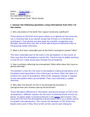 an inconvenient truth worksheet answers