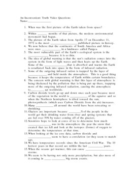 an inconvenient truth worksheet