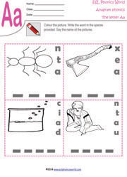 Printable Anagram Worksheets | Word Scrambles for ESL Kids