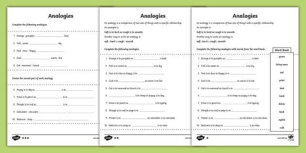 Connection Between Words Activity | ELA Resource | Twinkl US