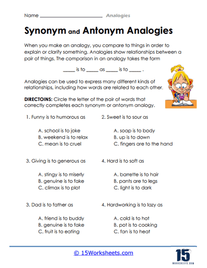 Analogies Worksheets - 15 Worksheets Library