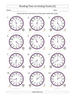 Time and Clock Worksheets