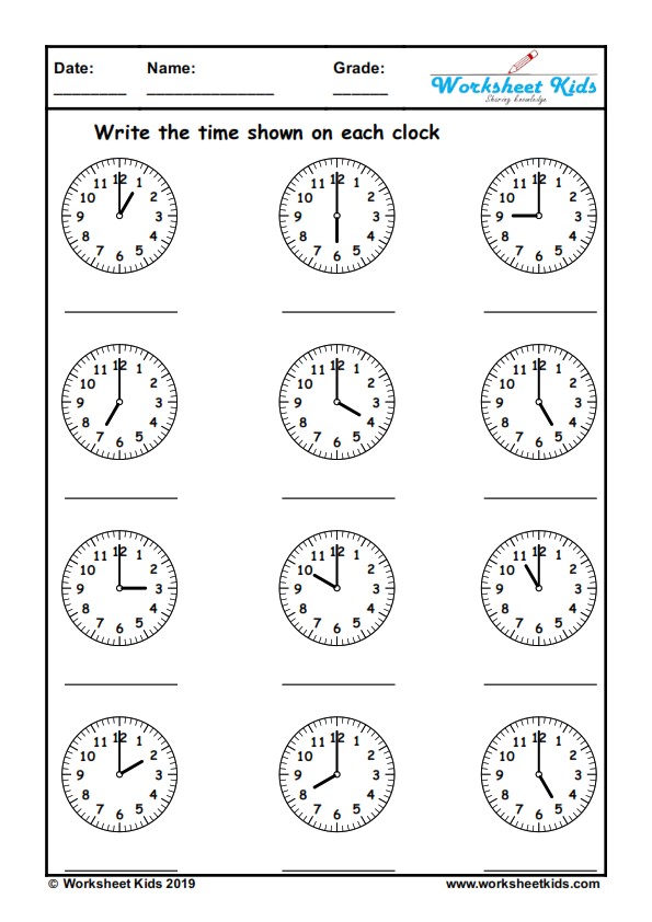 Digital and analog clock worksheets for kindergarten | 1st, 2nd ...