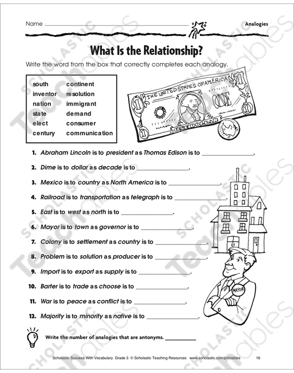 Analogies Grade 2 Collection | Printable Differentiation Collections