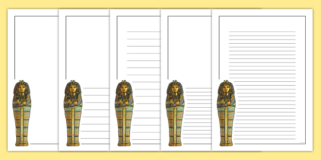 ancient egypt printable writing paper