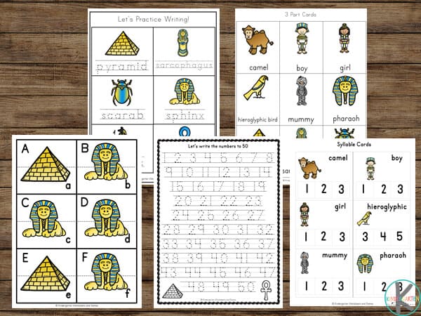 FREE Ancient Egypt Printable Worksheets for Kids