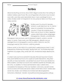 Ancient Egypt Worksheets