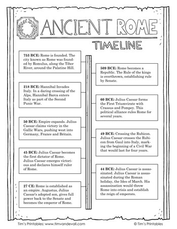 ancient rome worksheet pdf