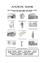 Ancient Rome - ESL worksheet by evacufu