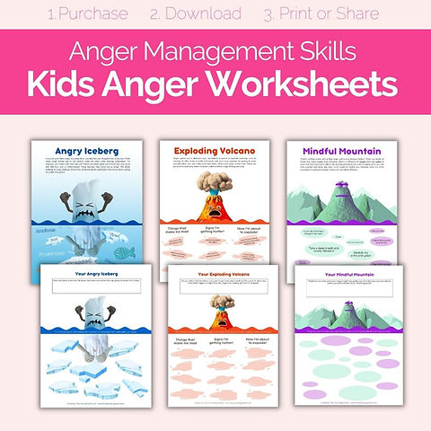 anger management for kids worksheet