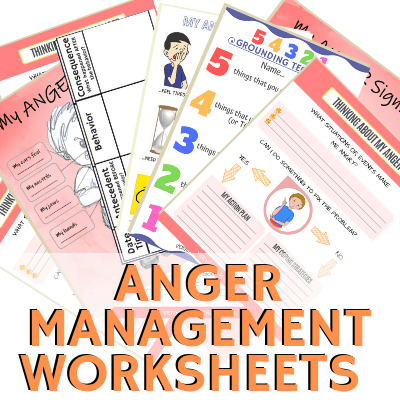 Anger Management Worksheets for Kids &  Teens - Very Special Tales