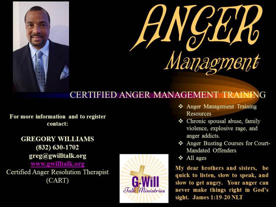 G-Will Talk Ministries - ANGER MANAGEMENT