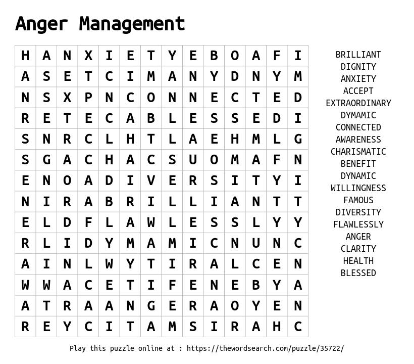 anger management wor