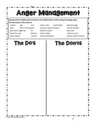 Anger Management also in Google Apps Worksheets