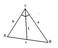 Online calculator: Angle bisector of a triangle