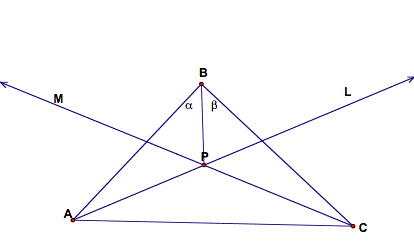 Theorem: The three angle bisectors of the internal angles of a ...