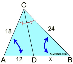 angle bisector examples