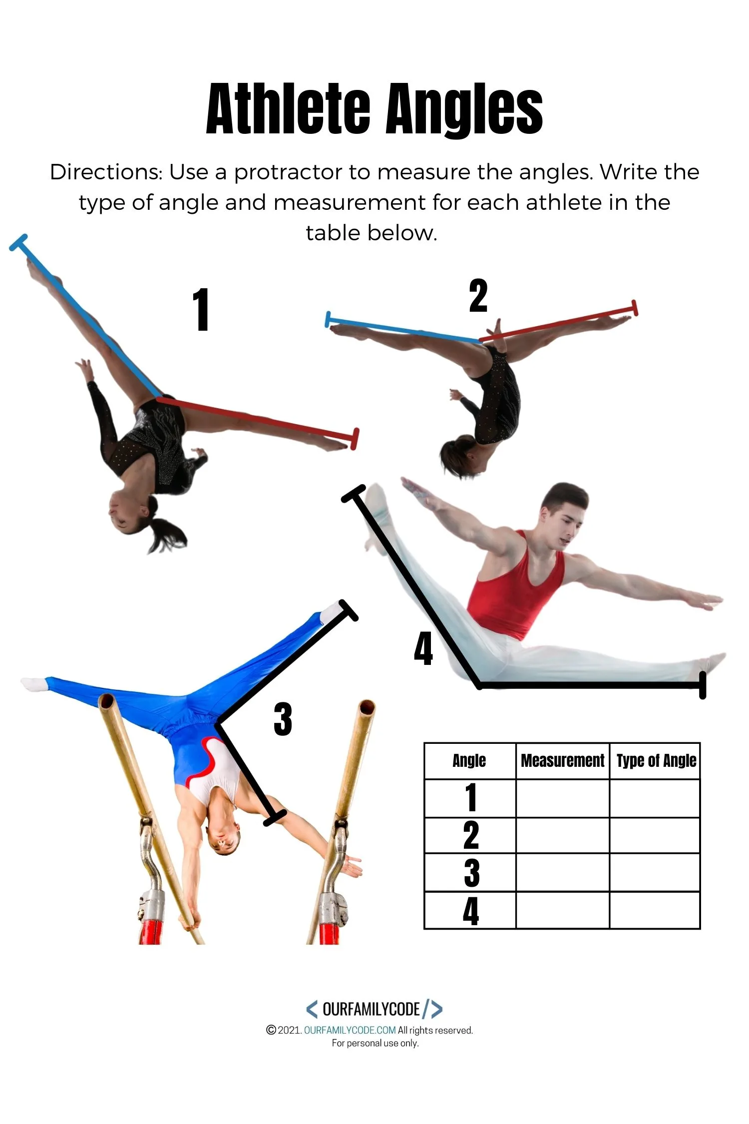 angle bisector in sports