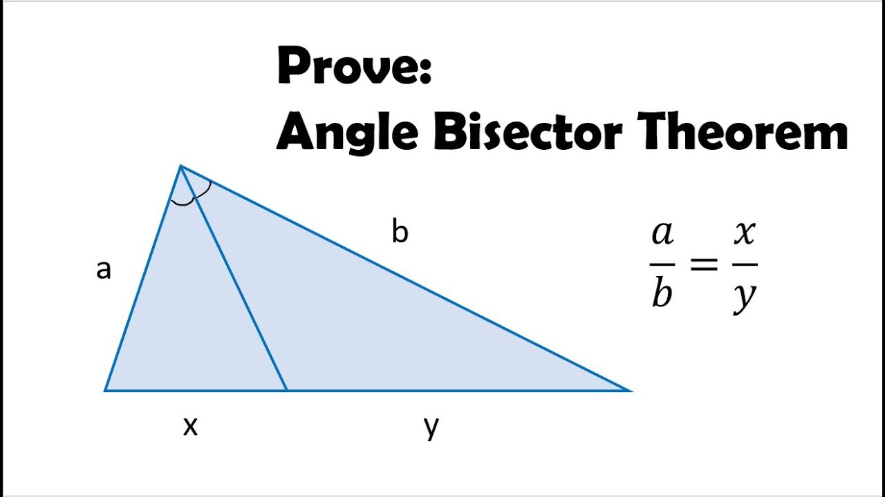 Prove Angle Bisector Theorem Worksheets Library