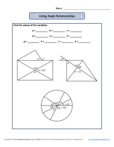 angle pairs worksheet with answers