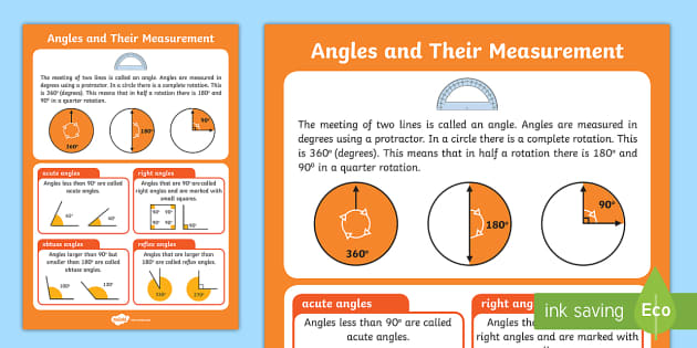 Large Angles and their Measurements Poster (teacher made)