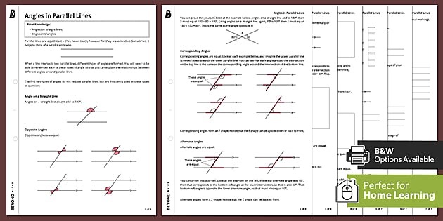 ? Angles in Parallel Lines - Home Learning | KS3 Maths | Beyond