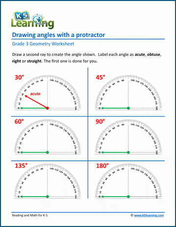 Measuring Angles Worksheet 1 | All Kids Network - Worksheets Library