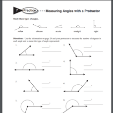 Practice: Measuring Angles and Using a Protractor and More ...
