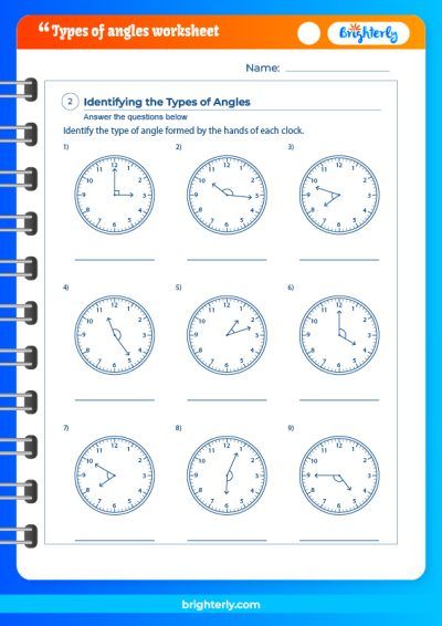 angles worksheet 7th grade