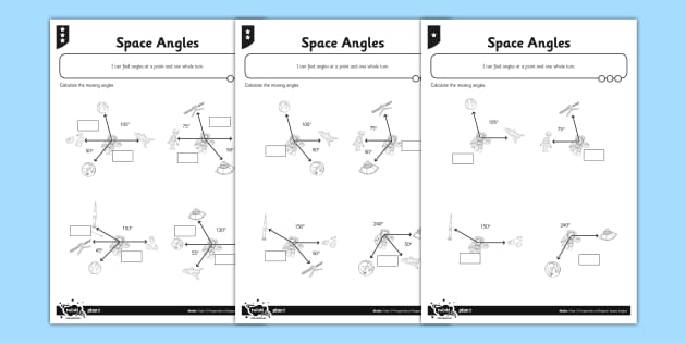 angles worksheet answers