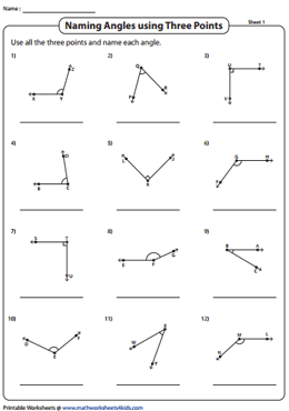 angles worksheet pdf