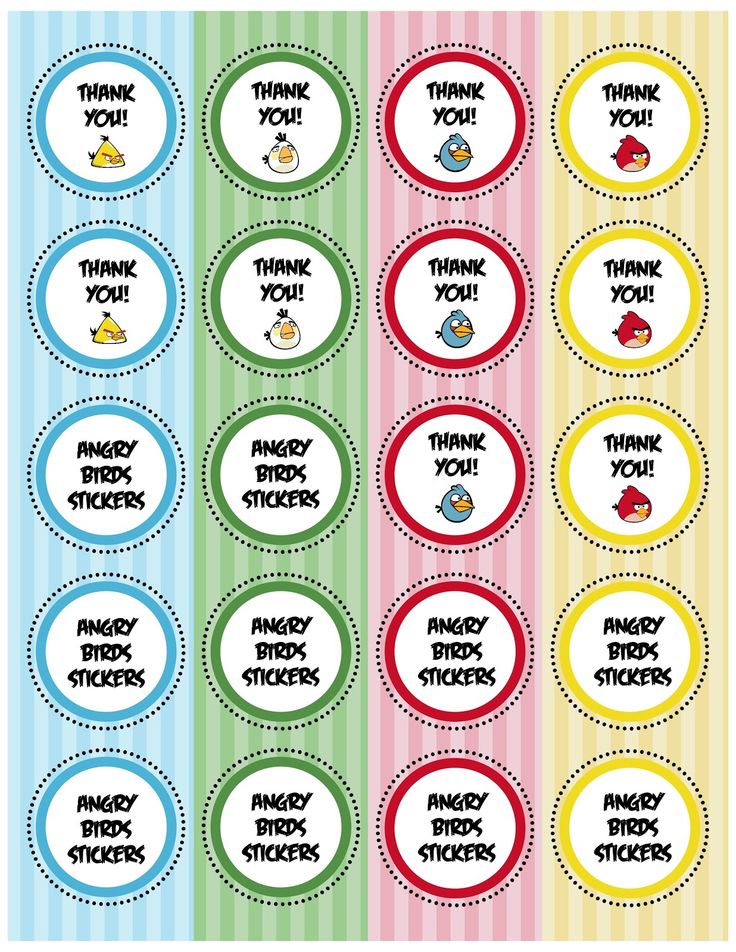 angry birds water bottle labels printable