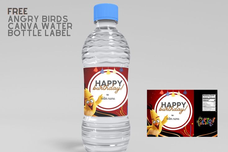 Custom Angry Bird Party Drinks - Make Them Yourself - Customer ...