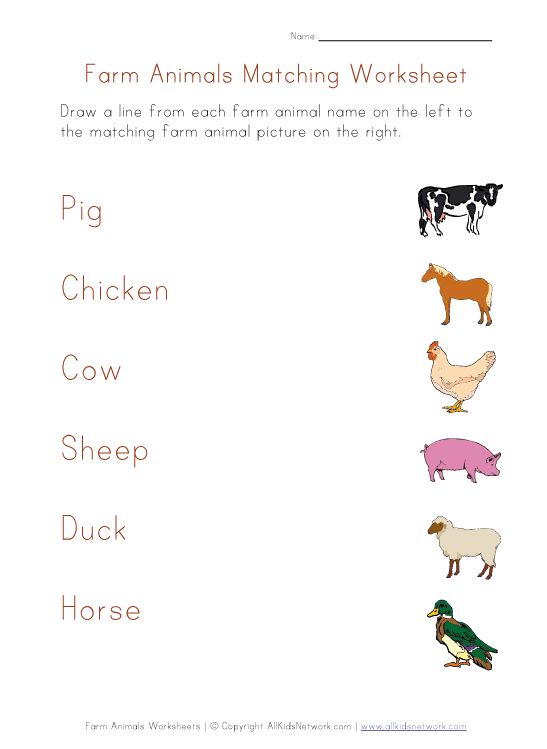 Farm Animals Worksheets for Kids | Animal worksheets, Worksheets ...