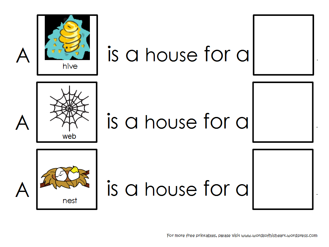 animal habitats worksheet for kindergarten