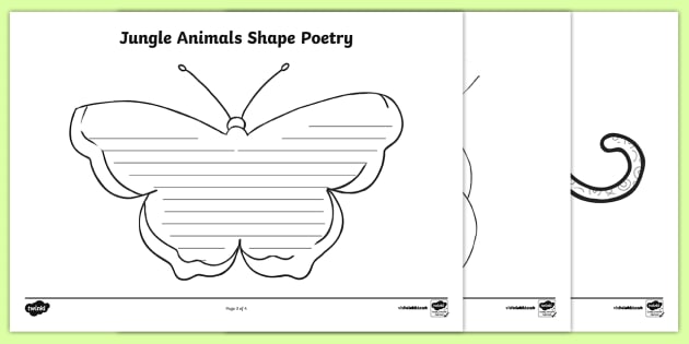 animal poem worksheet