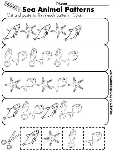 animal worksheet for preschoolers