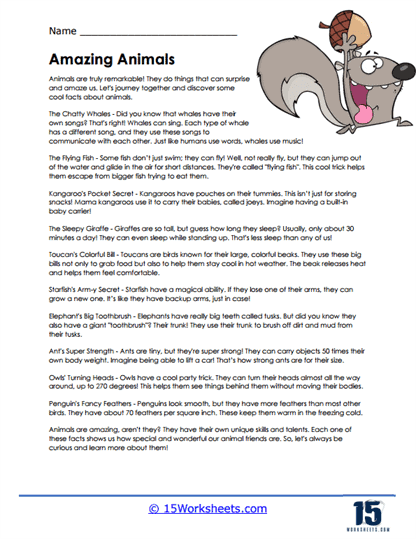 Animals Worksheets - 15 Worksheets Library