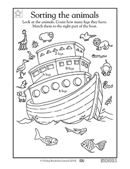 Sorting animals | Kindergarten, Preschool Math Worksheet ...