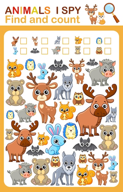 animals worksheet kindergarten