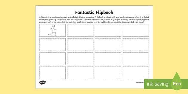 Fantastic Flipbook Worksheet / Worksheet - CfE Digital Learning ...