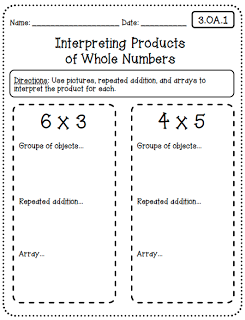 Common Core Worksheets (3rd Grade Edition) | Common core math ...