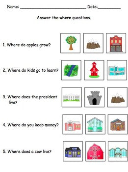 answering wh questions worksheet