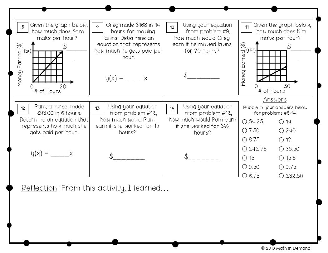 7th Grade Math Worksheets - Math in Demand