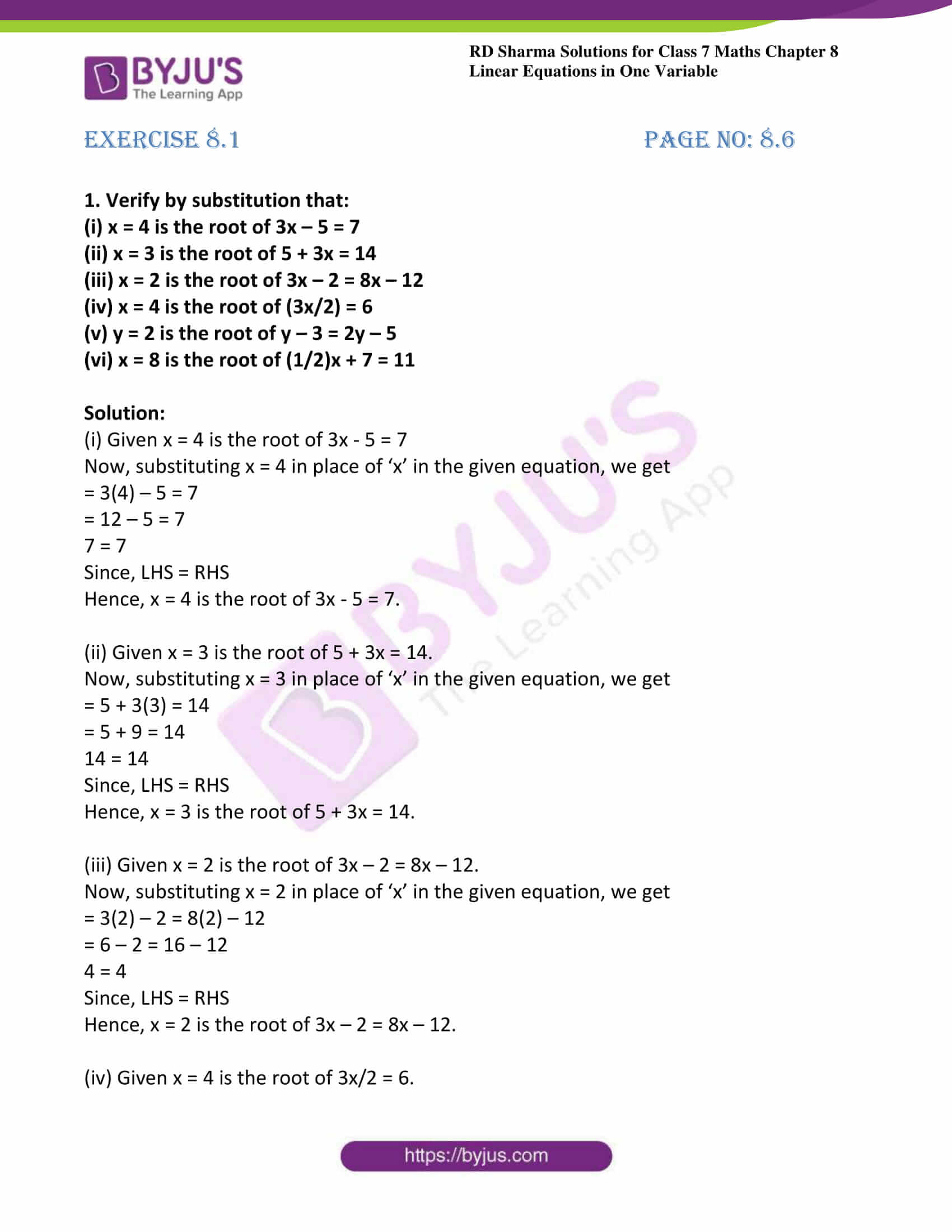 answers lesson 8 1