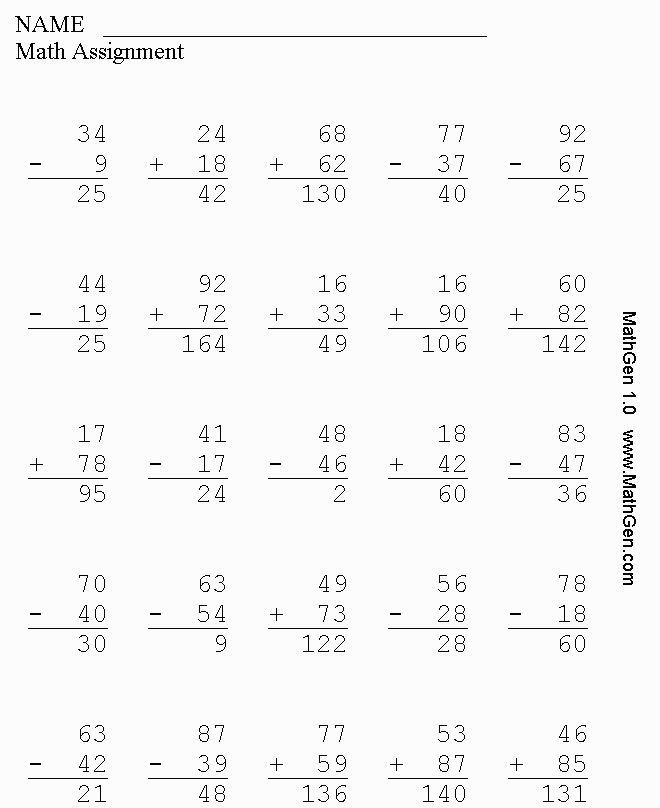 K-6 Mixed Addition, Subtraction, Multiplication, and Division ...