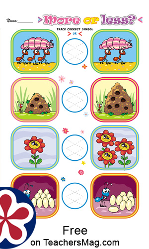 Ant-Themed Worksheets and Posters for Preschool. TeachersMag.com
