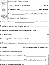 antarctic worksheet