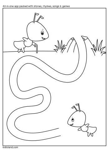 Download Free Maze_19 and educational activity worksheets for Kids ...