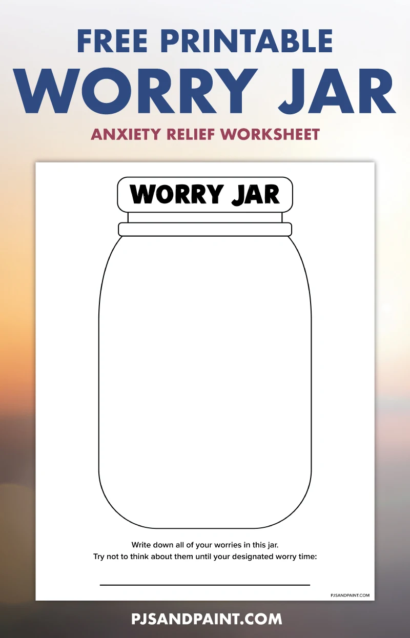 anxiety worksheet printable